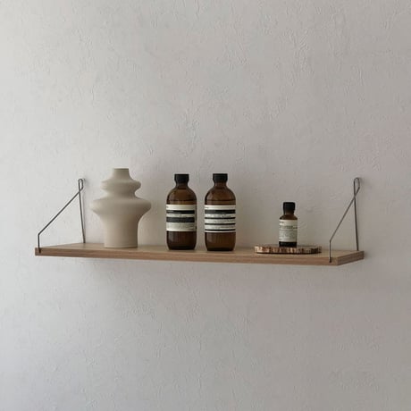 shelf-03025　Hang Silver Wood Wall Shelf 60cm