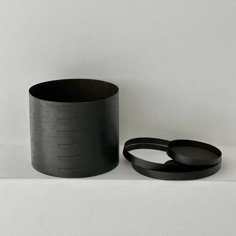 box-03051　Round Shaker Boxes Black/Set of 3