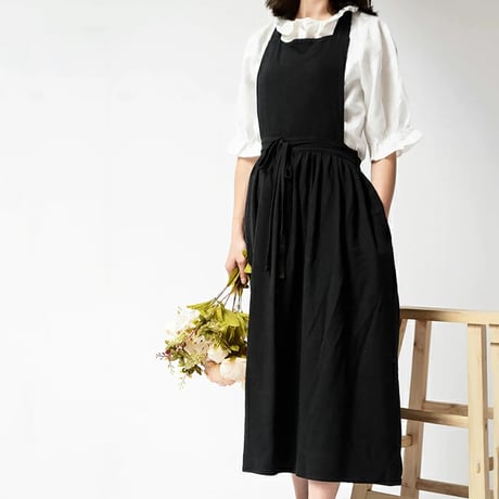 apron-03032　Long Apron Dress