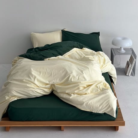 beddingsets-03037　Yellow×Green Reversible Bedding Sets