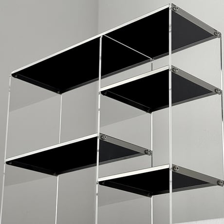 rack-03126　Stainless×Clear Plate Display Rack