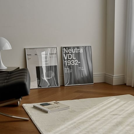 poster-03106　Neutra VDL Studio And Residences Silver Frame Art Poster 50×40