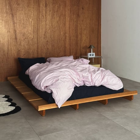 beddingsets-0315　navy×pink Stripe Bedding Set  のコピー