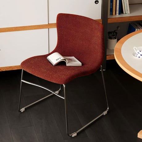 chair-03116　Color Bouclé Stacking Chair