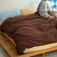 beddingsets-03147　Yellow×Brown×Light Blue Bedding Set