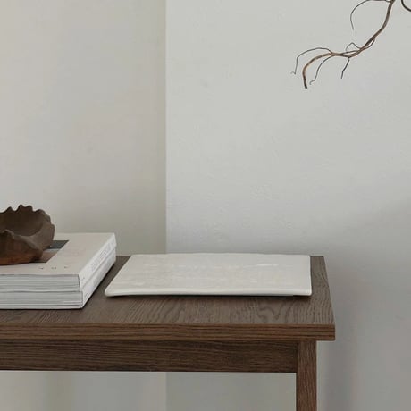 plate-03037　Ondulations White Plate