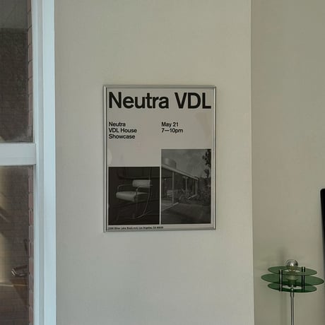 poster-03106　Neutra VDL Studio And Residences Silver Frame Art Poster 50×40