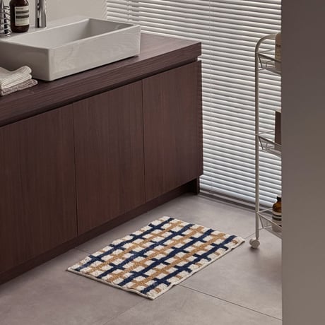 mat-03092　Crosscolor Check Rug 40×60cm