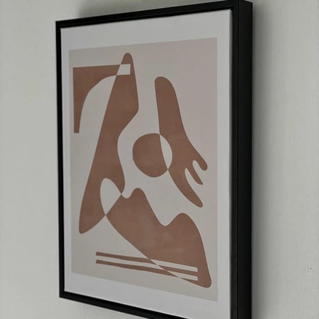 poster-03067　Uneven Art Poster With Frame 40×30