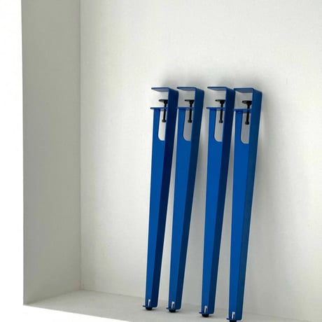 table-03129　Blue 4piece Set Clamp Iron Leg Table Leg