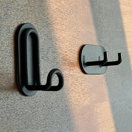 wallhook-03008　Iron J Hooks Wall Hooks/Set of 2