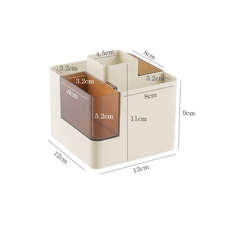 stationery-03053　Hueblock-kit Series Multi Color White×Brown Multistand