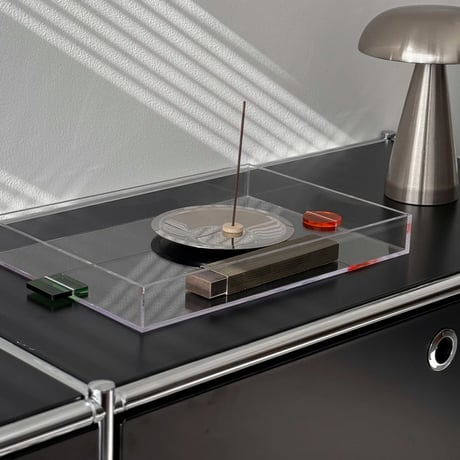 tray-03141　Color Handle Clear Tray