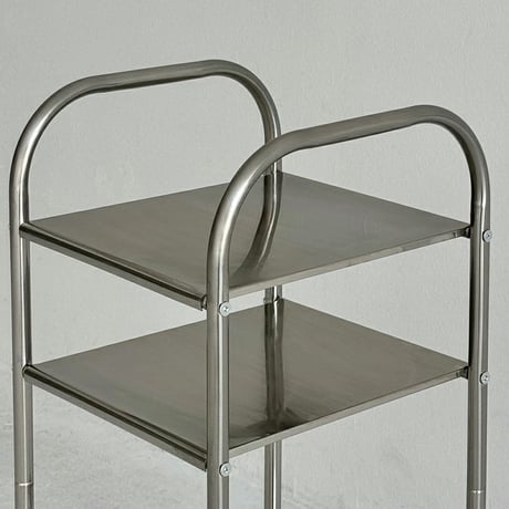 table-03158　Arch Frame Stainless Steel 3 Tier Rack Side Table