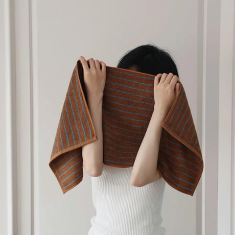 towel-03026　PK Color Pencil Stripe Bath/Face Towel