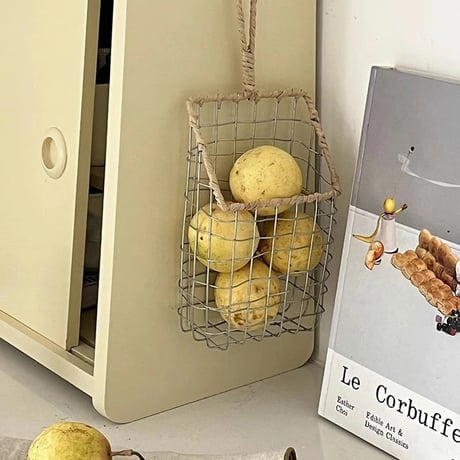 basket-03076　Square Wire Basket With Hook