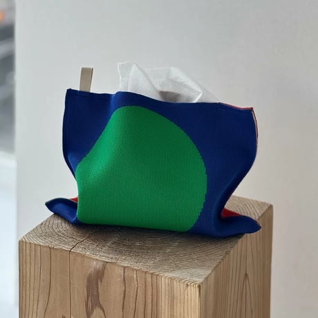 tissuebox-03083　Reversible Design Knitted Tissue Case