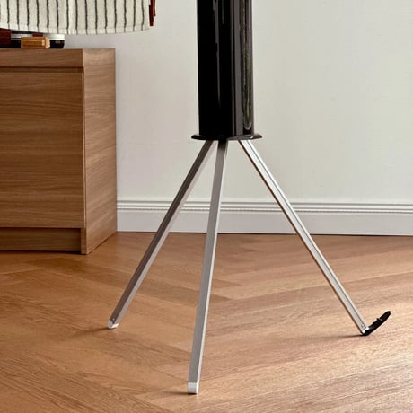 laundry-03011　Silver×Black Folding Stand Hanger Rack