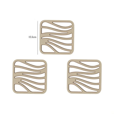 potstand-03041　Bicolor Pot Holder Coaster/Set of 3