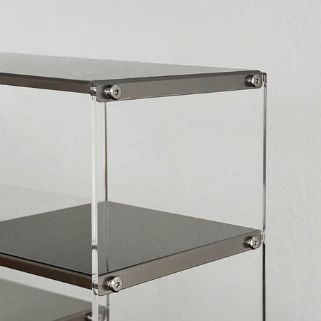rack-03126　Stainless×Clear Plate Display Rack