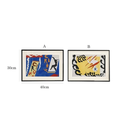 poster-03167　Henri Matisse The Circus ＆ The Nightmare of the White Elephant  Art Panel 40×30cm