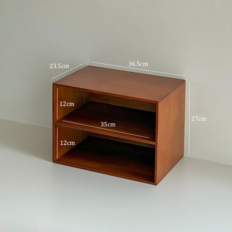 rack-03106　Natural Wood Bookshelf Table Bench