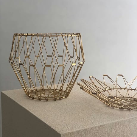 basket-03057　Stainless Steel Folding Deformation Basket