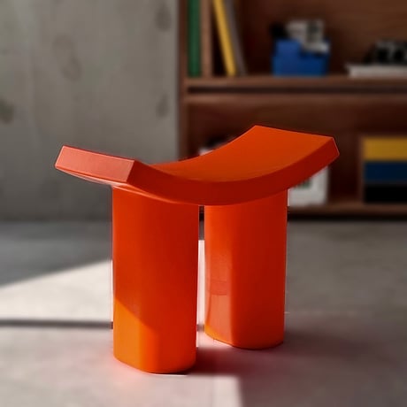 stool-03068　Curve Design Color Stool Side Table