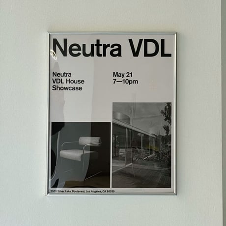 poster-03106　Neutra VDL Studio And Residences Silver Frame Art Poster 50×40
