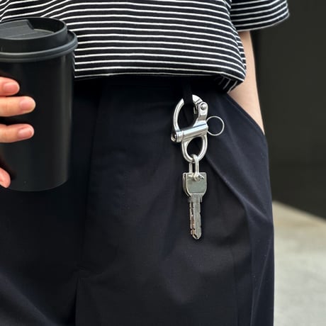 keyring-03003　Stainless Steal Snap Shackle×Straight Shackle  Keyhook