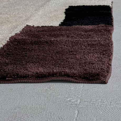 rug-03087　Block Design Long Rug 50×120