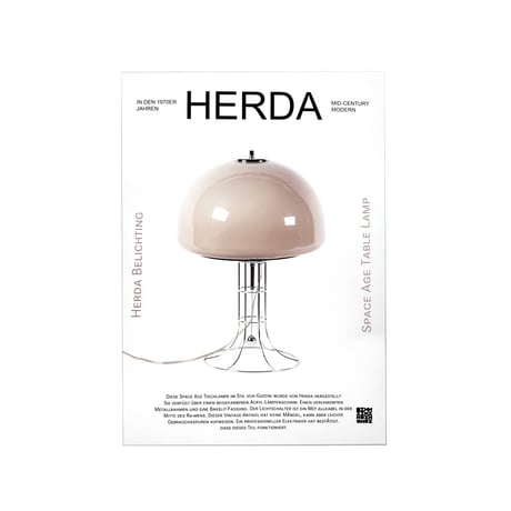 poster-03161　HERDA SPACE AGE TABLE LAMP Art Poster 70×50cm