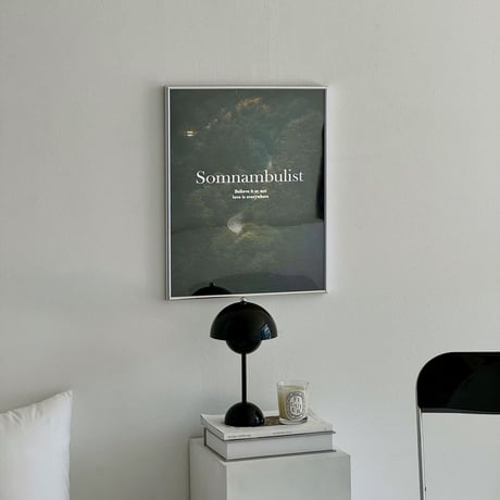 poster-03105　Deep In The Woods Silver Frame Art Poster 50×40