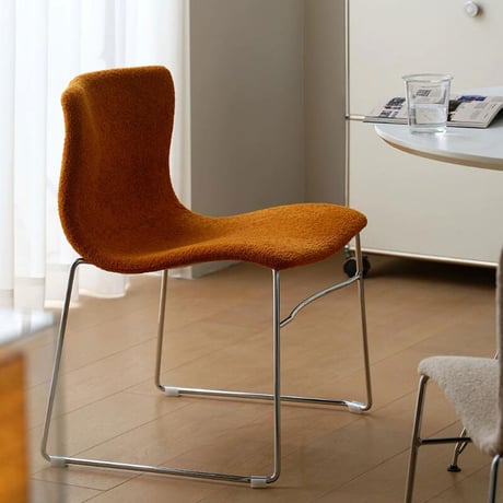 chair-03116　Color Bouclé Stacking Chair