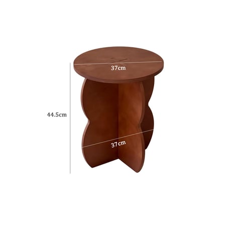 stool-03061　Natural Wood Cloud Leg Stool