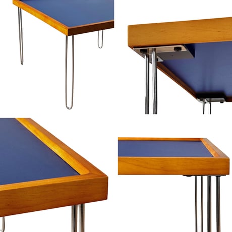 table-03219　Natural Wood Color Top Square Coffee Table 60×60cm