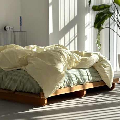 beddingsets-03143　Yellow×Green×Purple Stripe Bedding Set