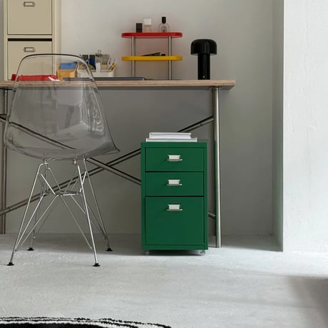 wagon-03029　Color Steel Cabinet Desk Wagon