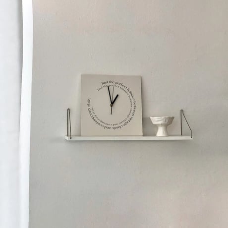 shelf-03025　Hang Silver Wood Wall Shelf 60cm