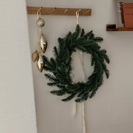 wreath-03001　Christmas Wreath 40cm with LED Light Garland