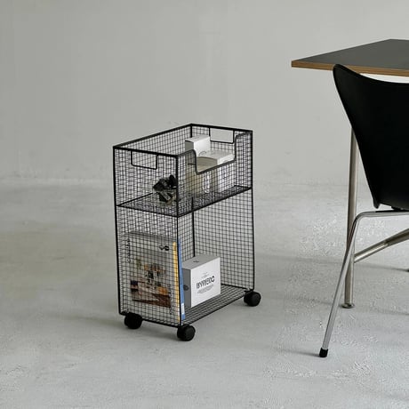 wagon-03013　Iron Mesh Wagon With Handle And Casters
