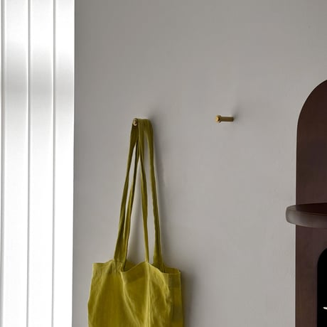 wallhook-03007　I-shaped Brass Wall Hook H1.5×4