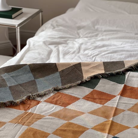 bedthrow-03010　Wevy Color Checker Blanket