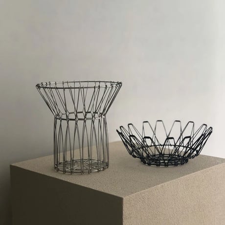 basket-03057　Stainless Steel Folding Deformation Basket