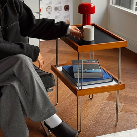 table-03218　Colored Top Mini Coffee Table 52×36cm