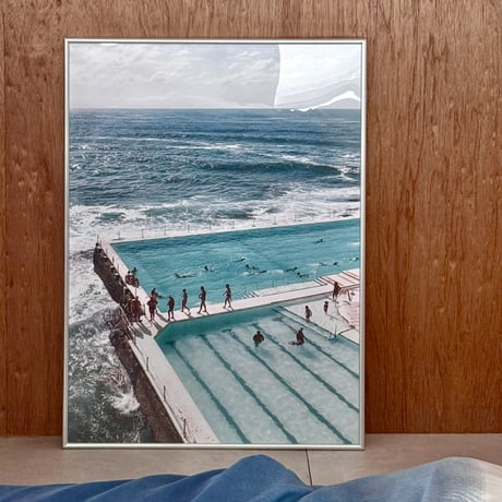 poster-03173　Bondi Icebergs -styleB Silver Frame Art Poster 70×50