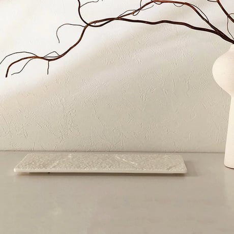 plate-03037　Ondulations White Plate