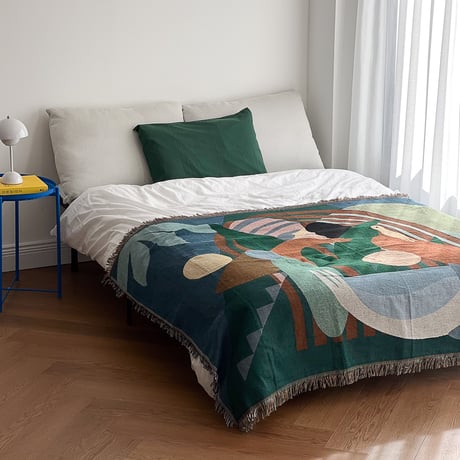 bedthrow-03004　Calm Forest Blanket
