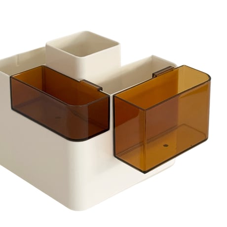 stationery-03053　Hueblock-kit Series Multi Color White×Brown Multistand