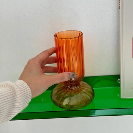 flowervase-03293　Flask Glass Flower Vase